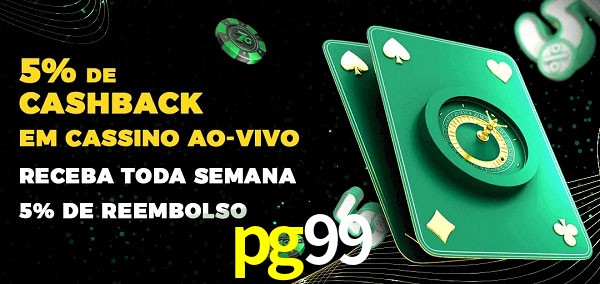 Promoções do cassino ao Vivo pg99